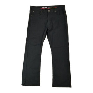 Wrangler RED Jeans Mens 38x30 Black Vintage Straight Stretch Casual Pants